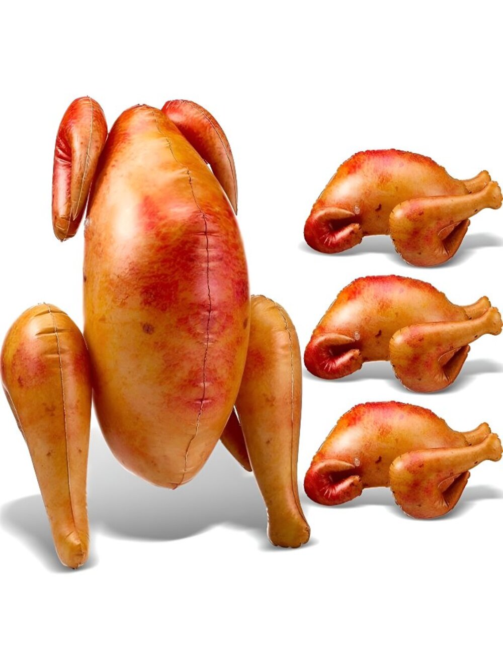 4 Pcs Thanksgiving Inflatable Turkey Fake Rotisserie Chicken Party Decor